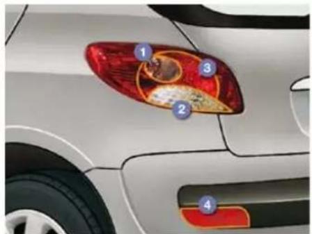 PEUGEOT 206 (2009) - Heckleuchten - 1