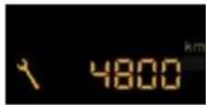 PEUGEOT 206 (2009) - Nächste Wartung in mehr als 1 000 km - 1