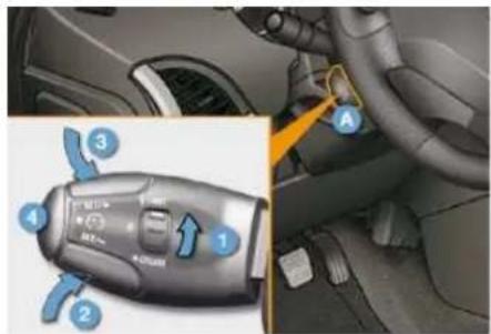 PEUGEOT 206 (2009) - Bedienungsschalter unter dem Lenkrad - 1