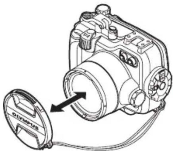 OLYMPUS PT-054 - Anbringen und Abnehmen des Objektivschutzes - 1