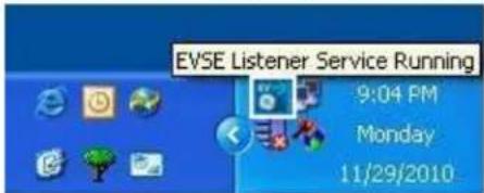 EVSE Listener Service Running 9:04 FM Monday 11/29/2010
