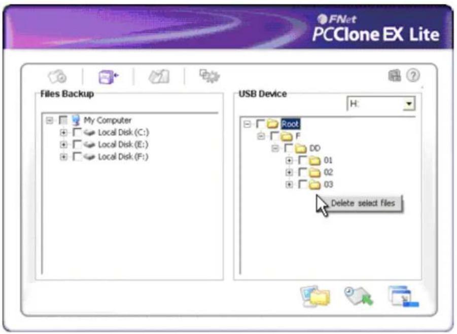 Fantec DB-229US - Löschen Sie das Dateibackup - 1