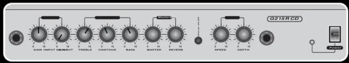 G215R CD GAIN INPUT GAIN/INPUT 0 10 15 0 10 0 10 0 10 0 10 0 10 0 10 0 10 0 10 0 10 0 10 0 10 0 10 0 10 0 10 0 10 0 10 0 10 0 10 0 10 0 10 0 15 TIBBLE CONTOUR BAS9 MASTER REVERB MATERIAL SPEED DEPTH Power