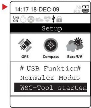 Wintec WSG-2000 - Wie starte ich das WSG-Tool am PC? - 1
