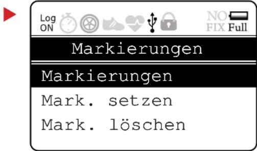 Wintec WSG-2000 - • Markierungen (Wegpunktmarkierungen) - 1