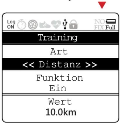 Wintec WSG-2000 - • Training (Distanz / Zeit / Höhe) - 1