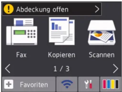 BROTHER MFC-J1300DW-All-in-Box - Verwendung des Displays Verwendung des Status Monitors - 1
