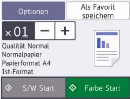 BROTHER MFC-J1300DW-All-in-Box - Kopieren eines Dokuments - 1