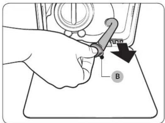 SAMSUNG EcoBubble WW90J5456FX - Emergency drain - 2