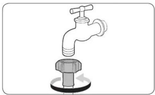 SAMSUNG EcoBubble WW90J5456FX - STEP 4 Connect the water hose - 6