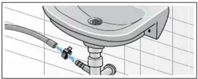 BOSCH WAT28542NL - ■ Ablauf in einen Siphon - 1