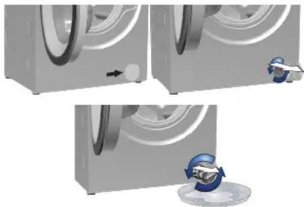 ARCTIC COOLING APL61012BDW1 - Evacuarea apei rămase și curățarea filtrului pompei - 5