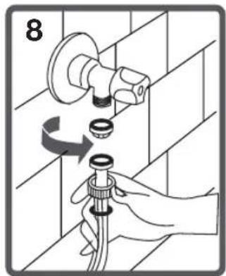 ProAction WMDF610 - Drain hose connections - 2