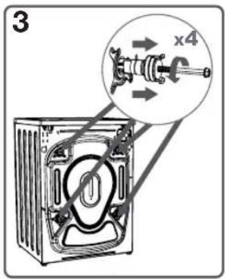 ProAction WMDF610 - Adjusting the feet - 3