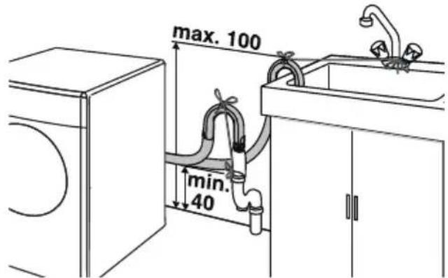 Flavel WFA5100 - Connecting to the drain - 2