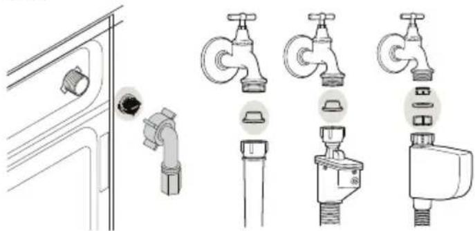 Flavel WFA5100 - Cleaning the water intake filters - 1