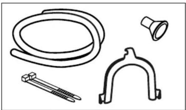 BOSCH WTW87561GB - Connect the drain hose as follows: - 2