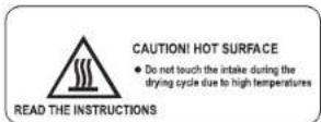 OMEGA OCD4W - WARNING: Regularly clean the lint trap - 1