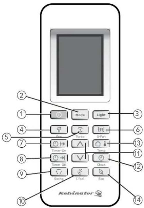 KELVINATOR KSV26CRE - Remote control - 1