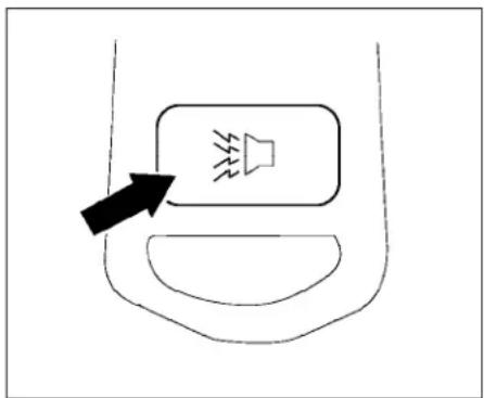 Diagram showing a speaker icon with sound waves inside a container, indicating sound pressure or vibration.