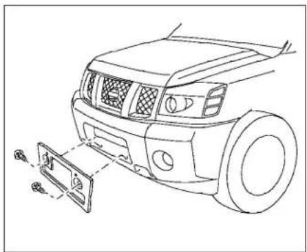 NISSAN Titan (2009) - AIR CONDITIONER SPECIFICATION LABEL - 1