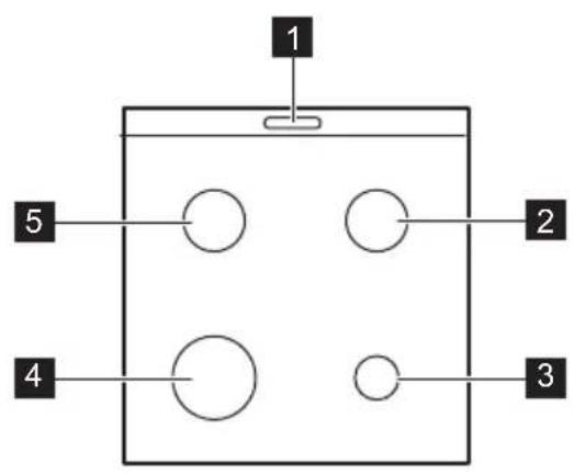 ZANUSSI ZCG669GX - Cooking surface layout - 1