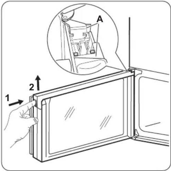 ZANUSSI ZCG669GX - Removing and cleaning the door glasses - main oven - 2