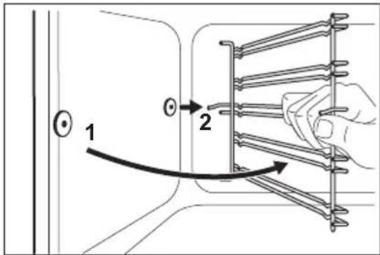 ZANUSSI ZCI66050XA - REMOVING THE SHELF SUPPORTS - 2
