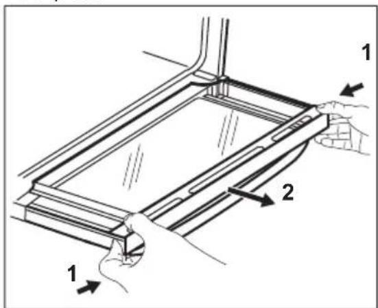 ZANUSSI ZCI66050XA - REMOVING AND CLEANING THE DOOR GLASSES - TOP OVEN - 2