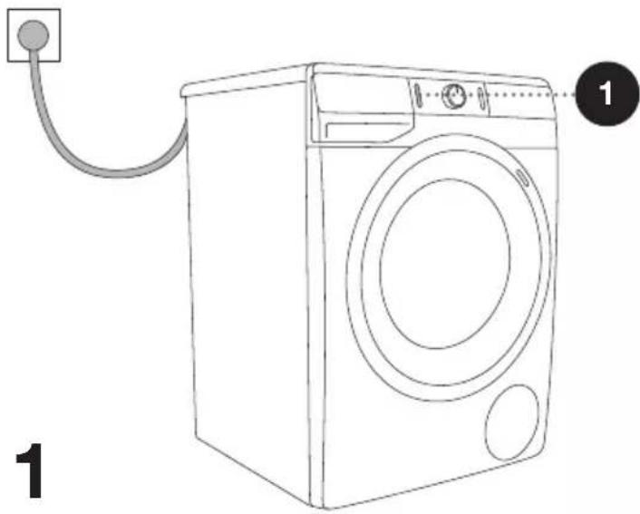 GORENJE WE74S3P - EINSCHALTEN DER WASCHMASCHINE - 1
