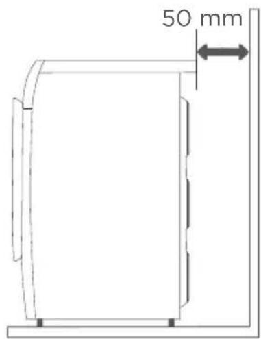 GORENJE WE74S3P - Einbauabstände - 2