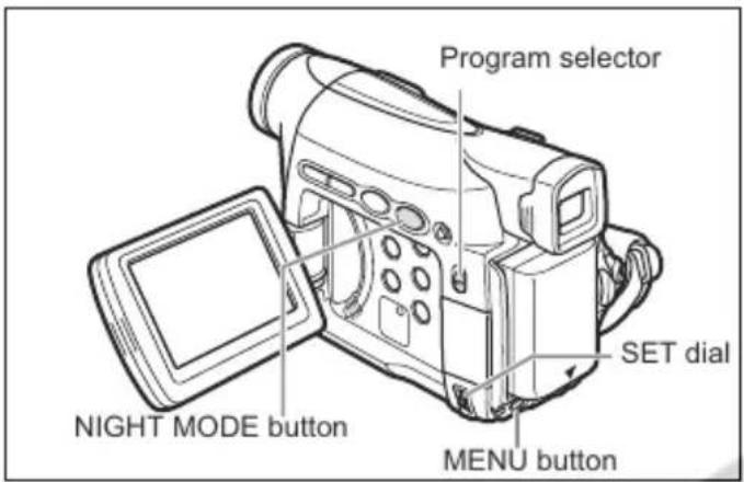 CANON ZR400 - Using the Night Modes - 1