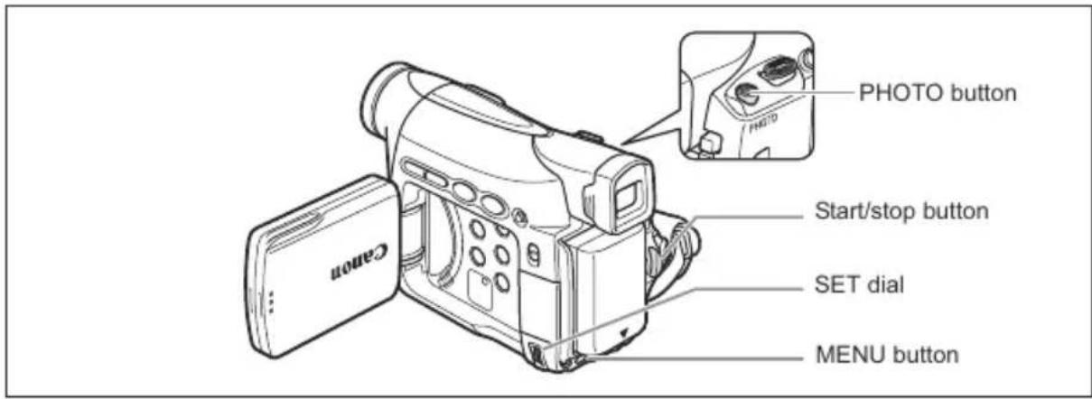 CANON ZR400 - Using the Self-Timer - 1