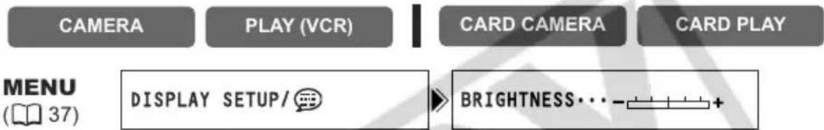 CANON ZR400 - Adjusting the Brightness of the LCD Screen - 1