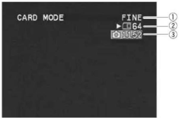 CANON ZR400 - Screen Displays during Still Image Recording - 1