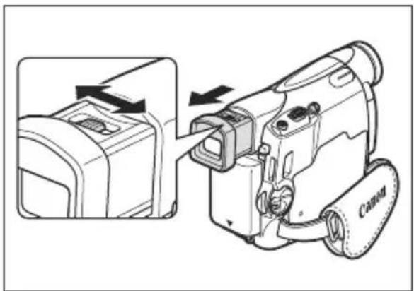 CANON ZR400 - Adjusting the Viewfinder (Dioptric Adjustment) - 1