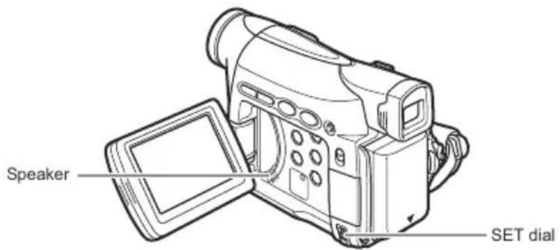 CANON ZR400 - Adjusting the Volume - 1