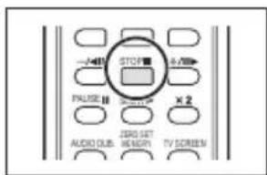 CANON ZR400 - Press the STOP ■ button on the wireless controller to stop dubbing. - 1
