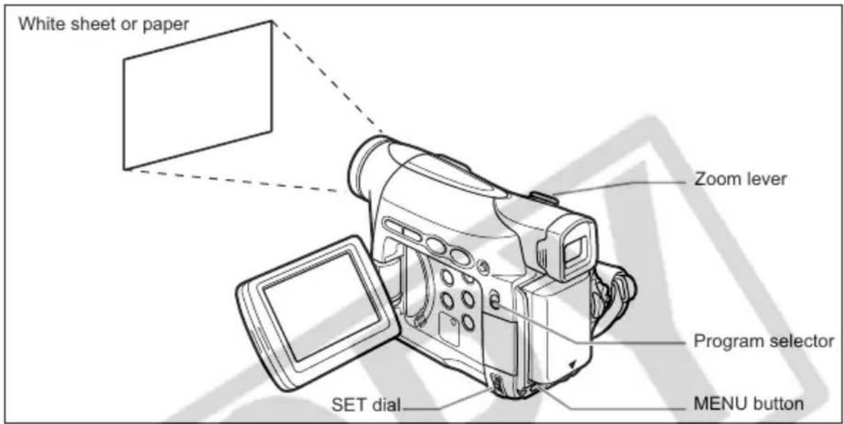 CANON ZR400 - Setting the White Balance - 1