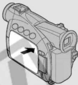 CANON ZR45MC - Opening and closing the LCD screen - 2
