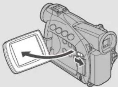CANON ZR45MC - Opening and closing the LCD screen - 1