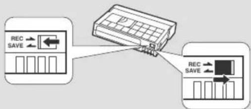 CANON ZR45MC - Protecting tapes from accidental erasure - 1