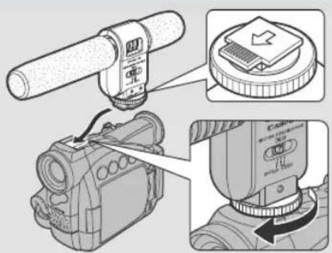CANON ZR45MC - ZR50 MC Using the DM-50 Microphone (optional) - 1