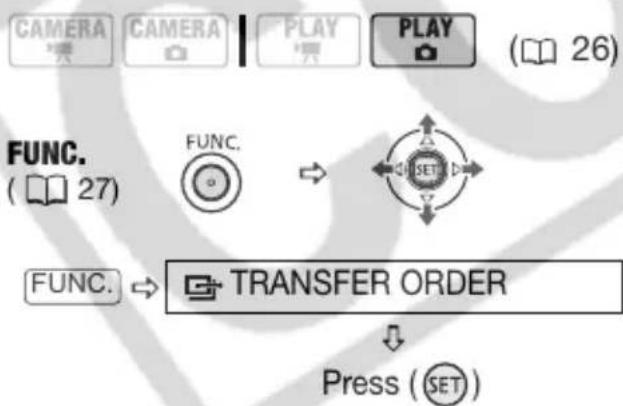 CANON VIXIA HR10 - Selecting Still Images to Transfer (Transfer Order) - 1