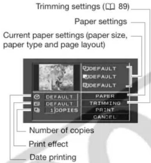 CANON VIXIA HR10 - Printing after Changing the Print Settings - 3