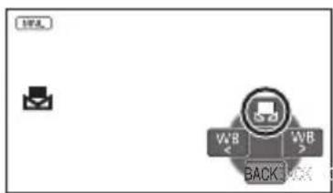 PANASONIC HC-V210M - Press ◀/▶ to select ☑, and fill the screen with a white subject. - 2