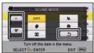 PANASONIC HC-V210M - Using the menu screen - 7