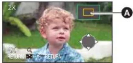 PANASONIC HC-V210M - Shift the position of the zoomed portion using the cursor button. - 2