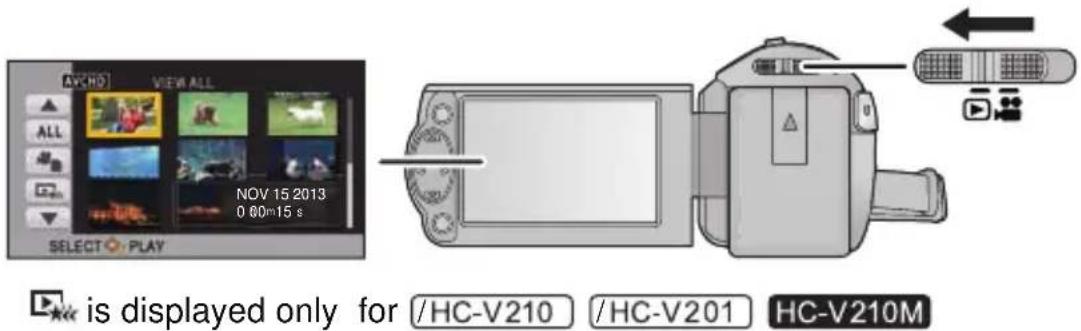 PANASONIC HC-V210M - Motion picture/Still picture playback - 1