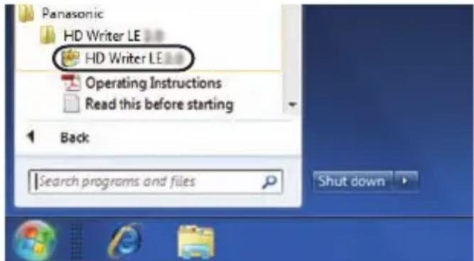 PANASONIC HC-V210M - Starting HD Writer LE 2.0 - 1